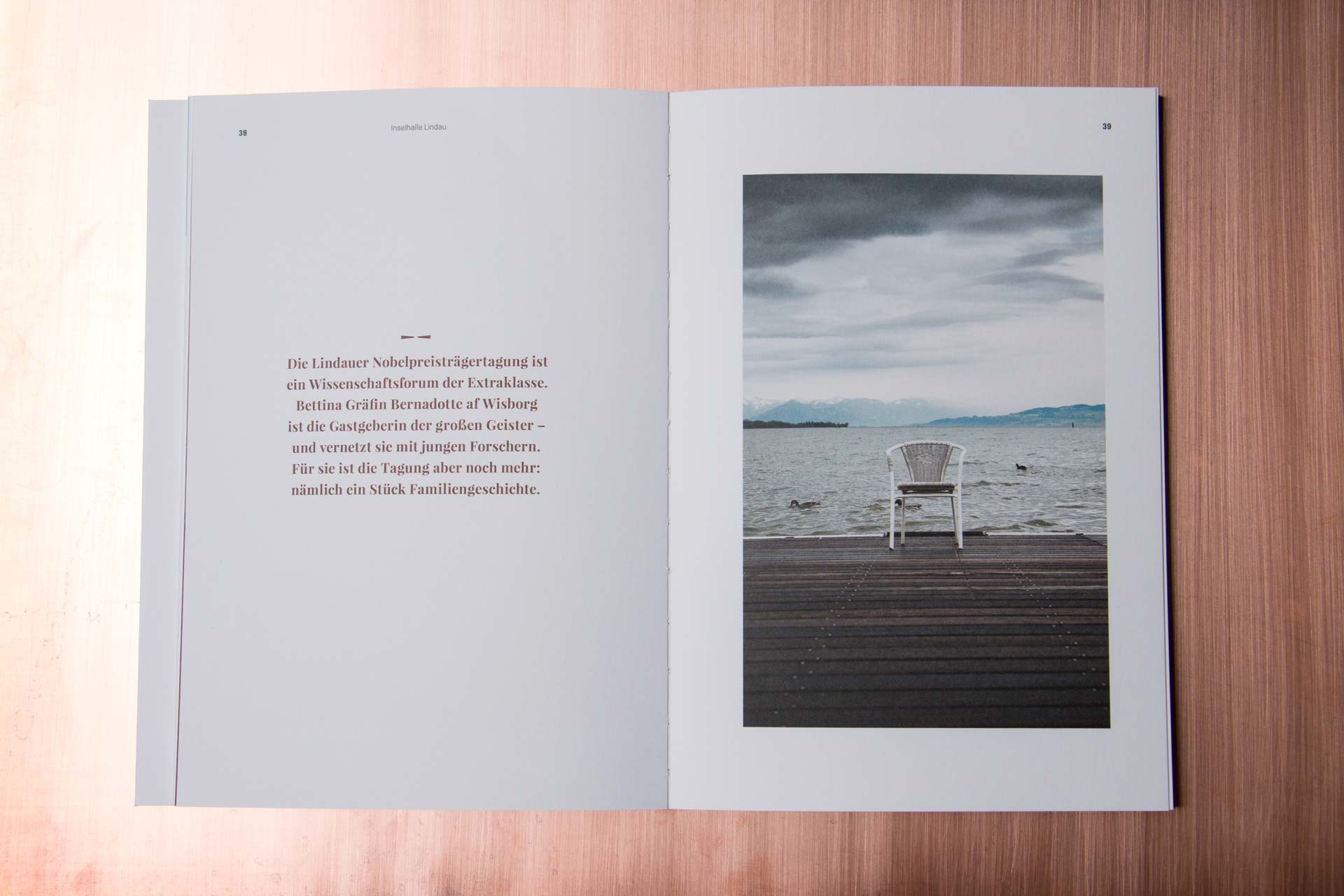 Broschüre für die Inselhalle Lindau, Editorial Design, Portraitheft, Bernhard Hafele