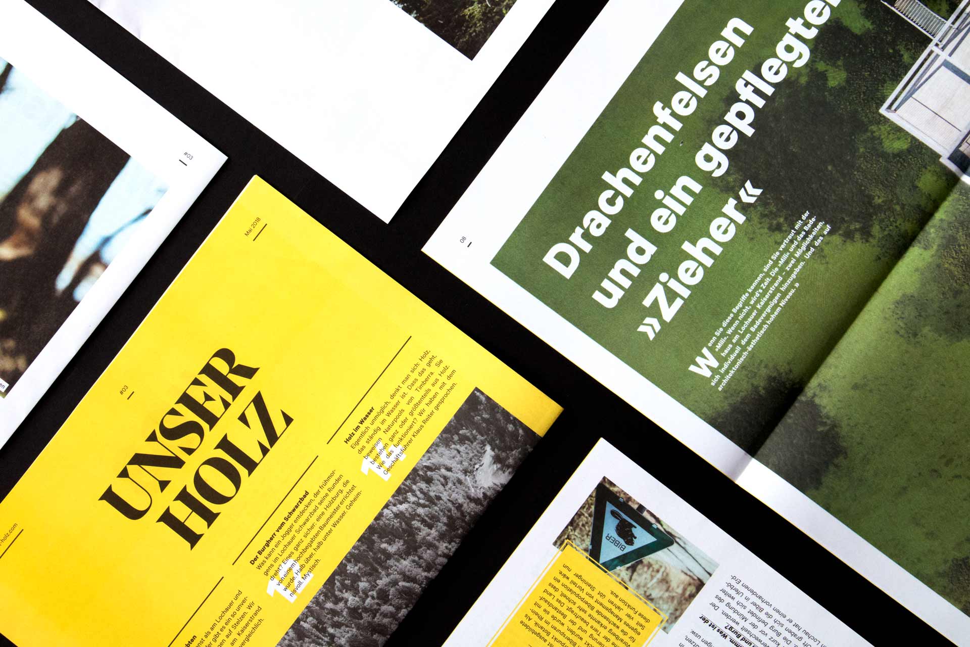 Unser Holz, i+R, Zeitung, Website, Storytelling, Editorial Design, Webdesign, Bernhard Hafele